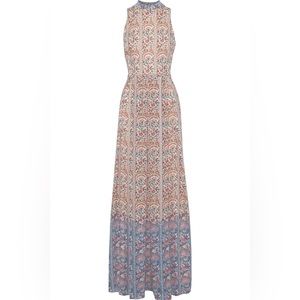 Mikael Aghal Floral-print jacquard gown